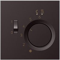 Лицевая панель Jung LS990 metal для терморегулятора алюминий темный картинка